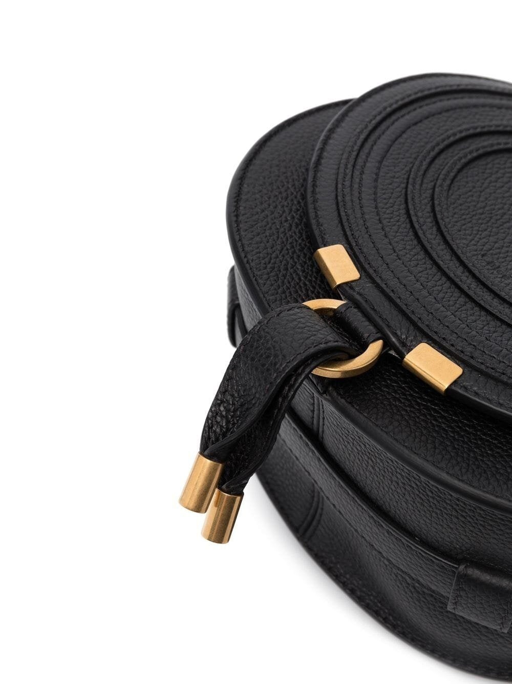 Borsa saddle Marcie piccola in pelle granata