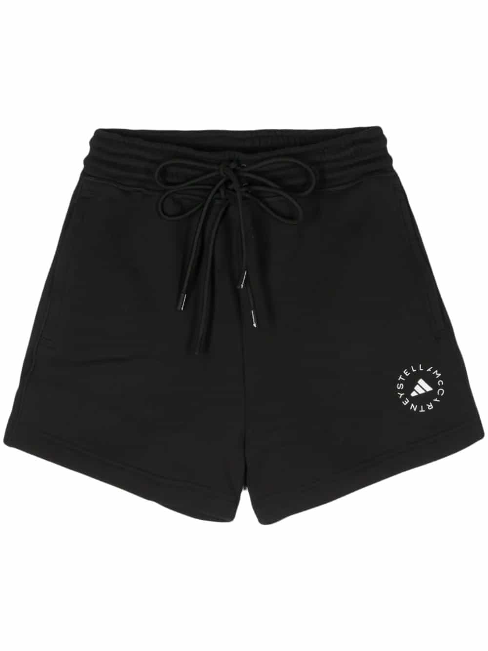 Pantaloncini sportivi in cotone biologico con stampa logo