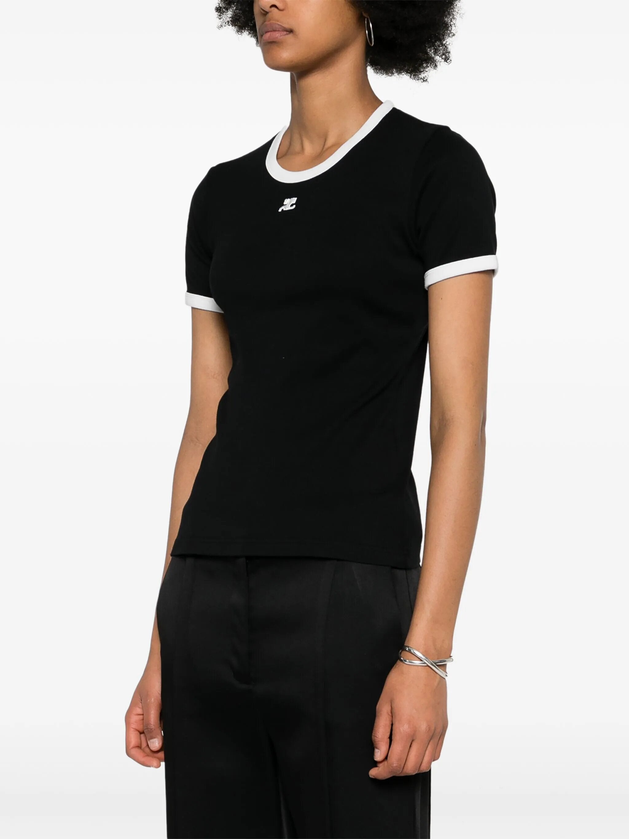 Signature contrast t shirt