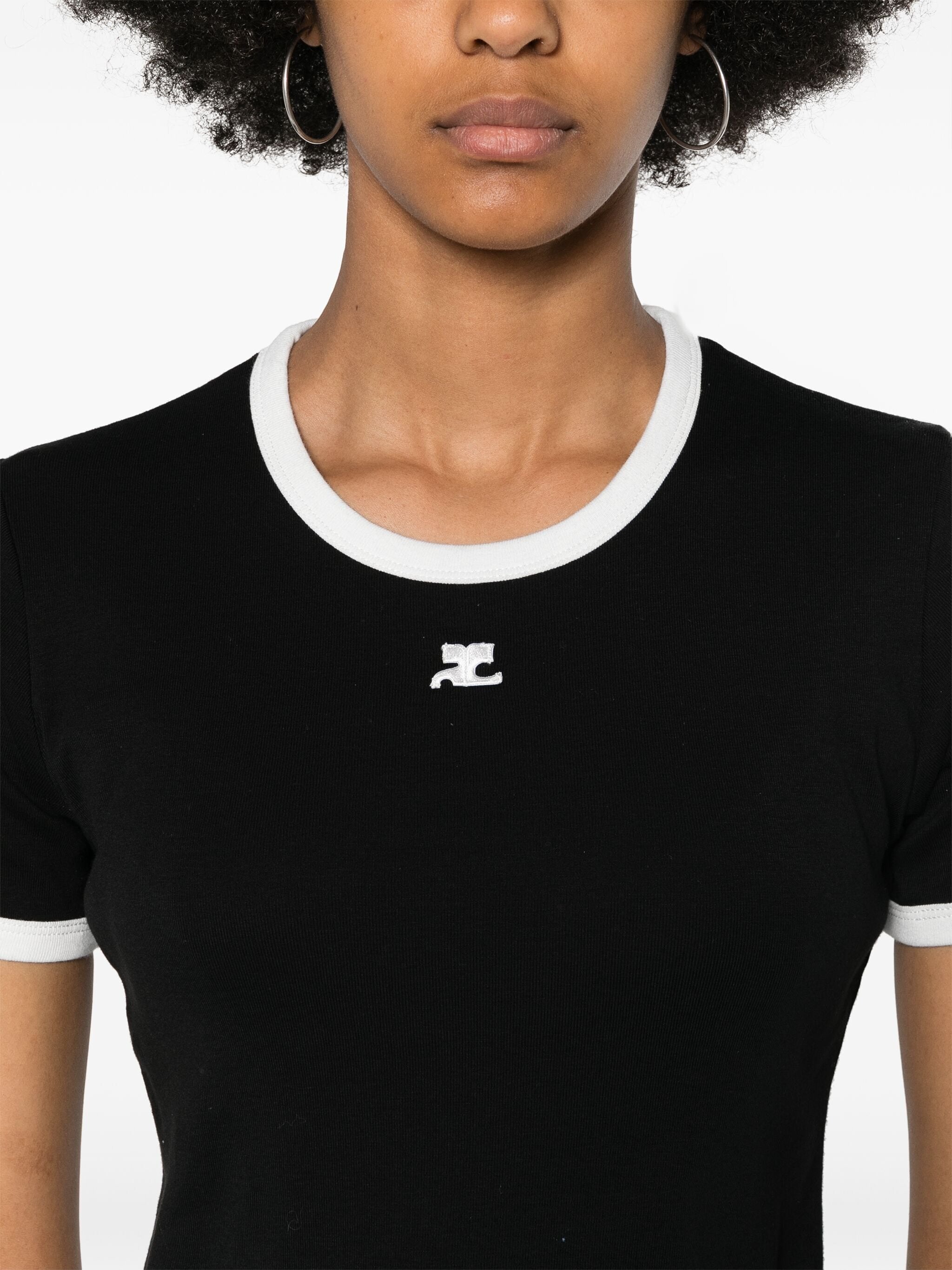 Signature contrast t shirt