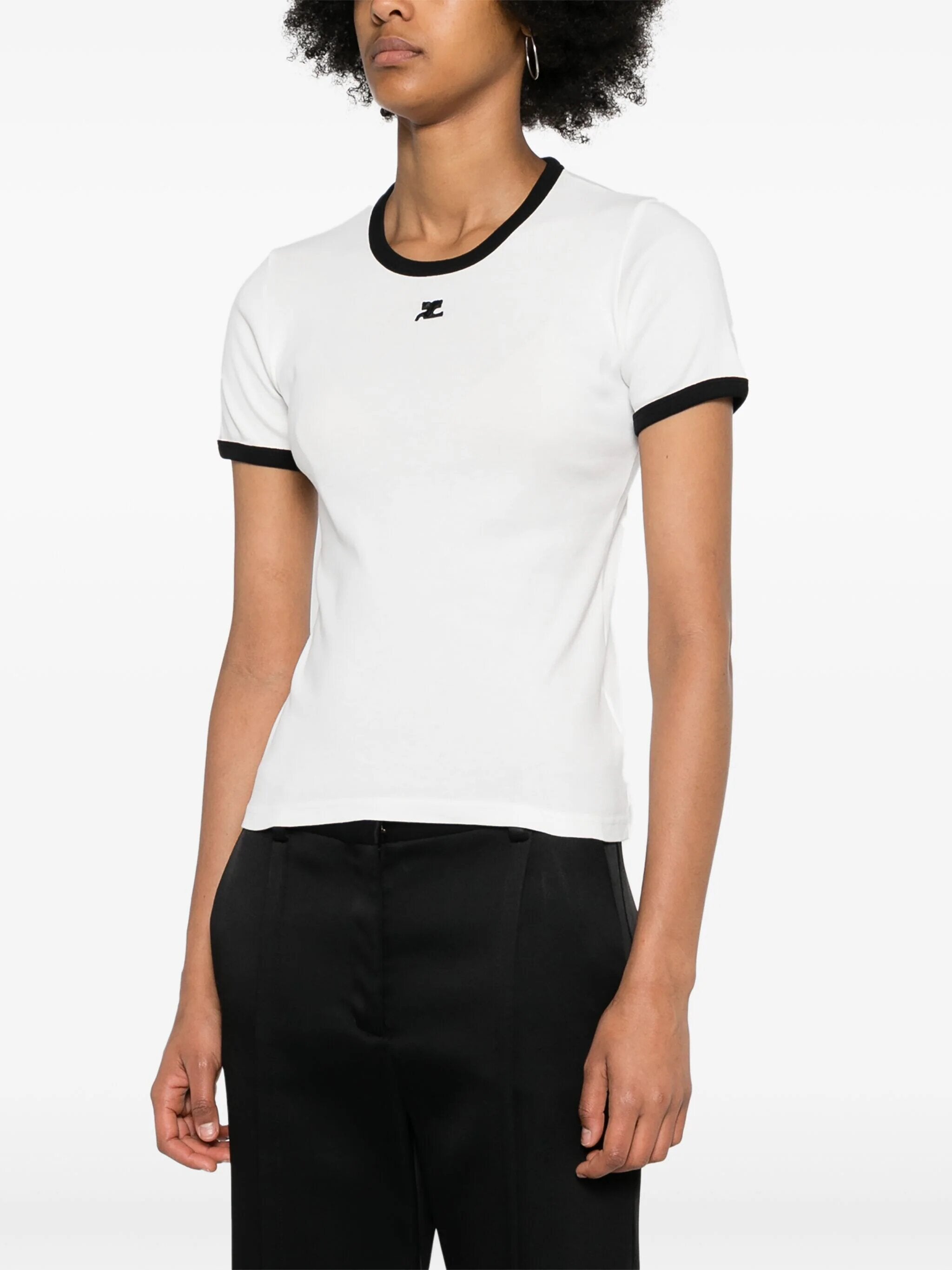 Signature contrast t shirt