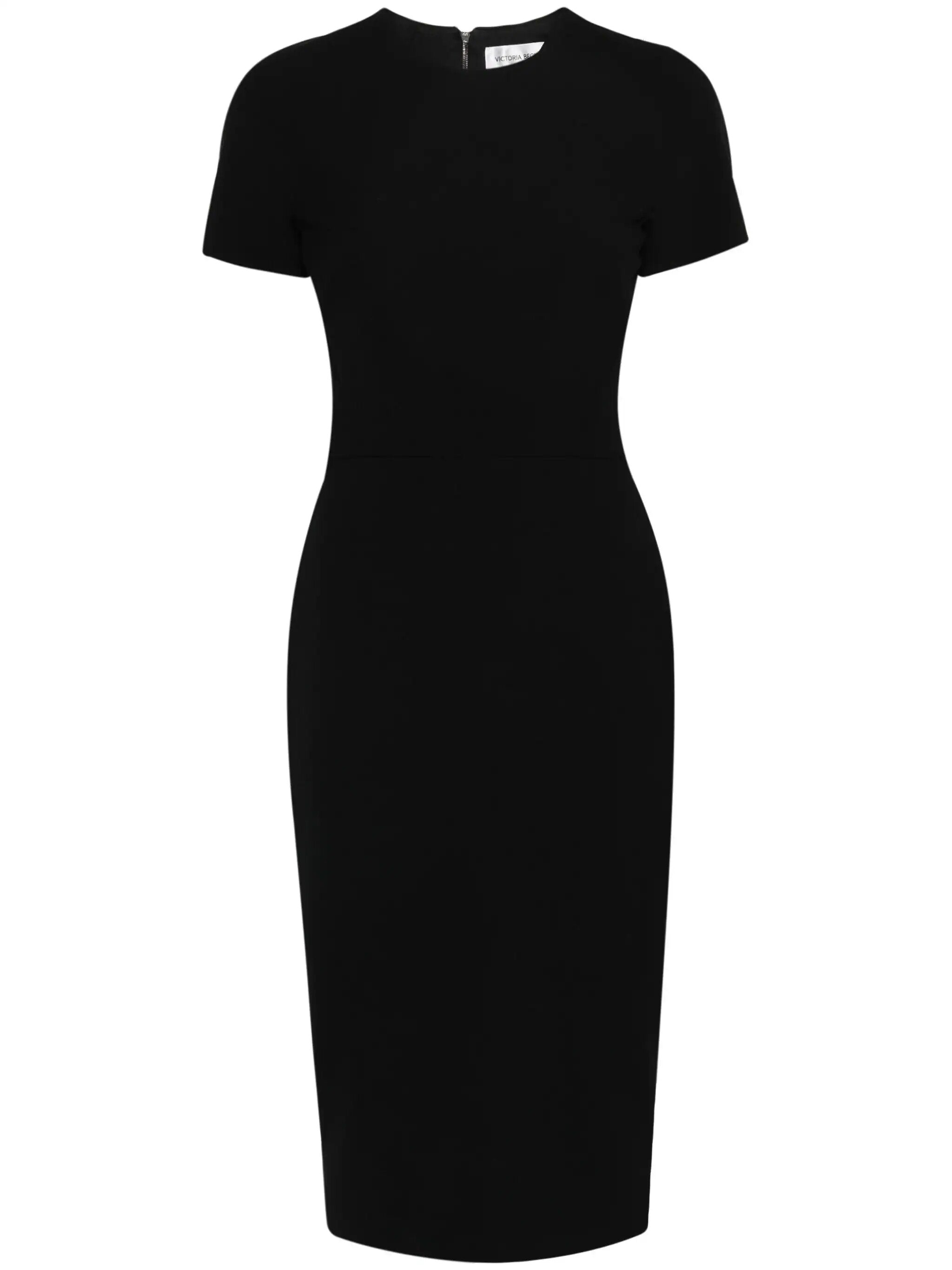 Abito aderente con t-shirt nera