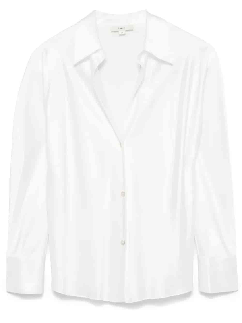 Camicia in raso a maniche lunghe