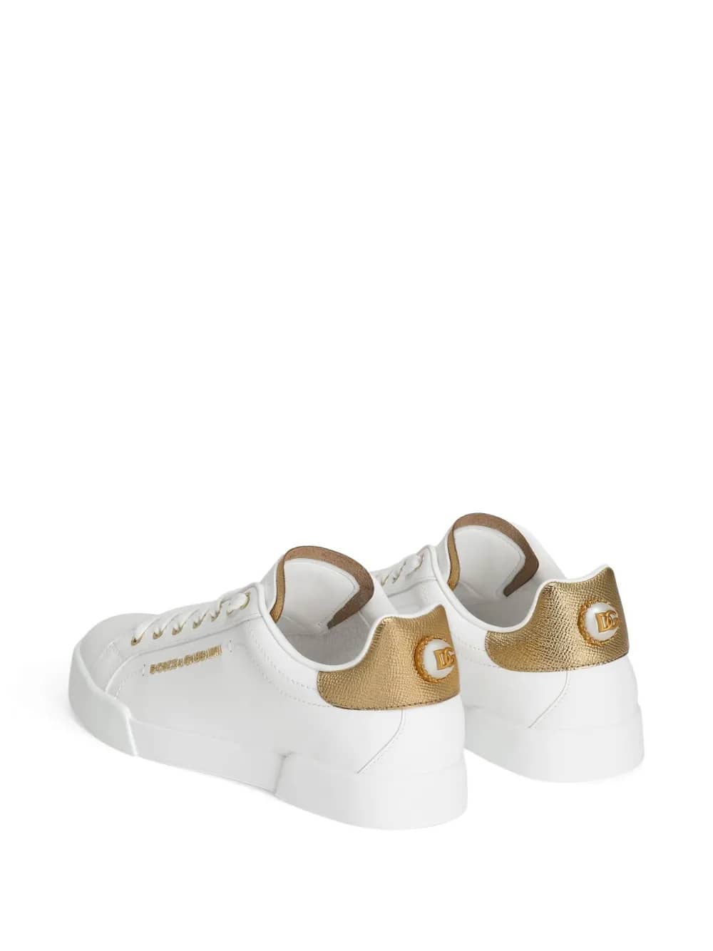 Sneakers Portofino in vitello nappato con lettering