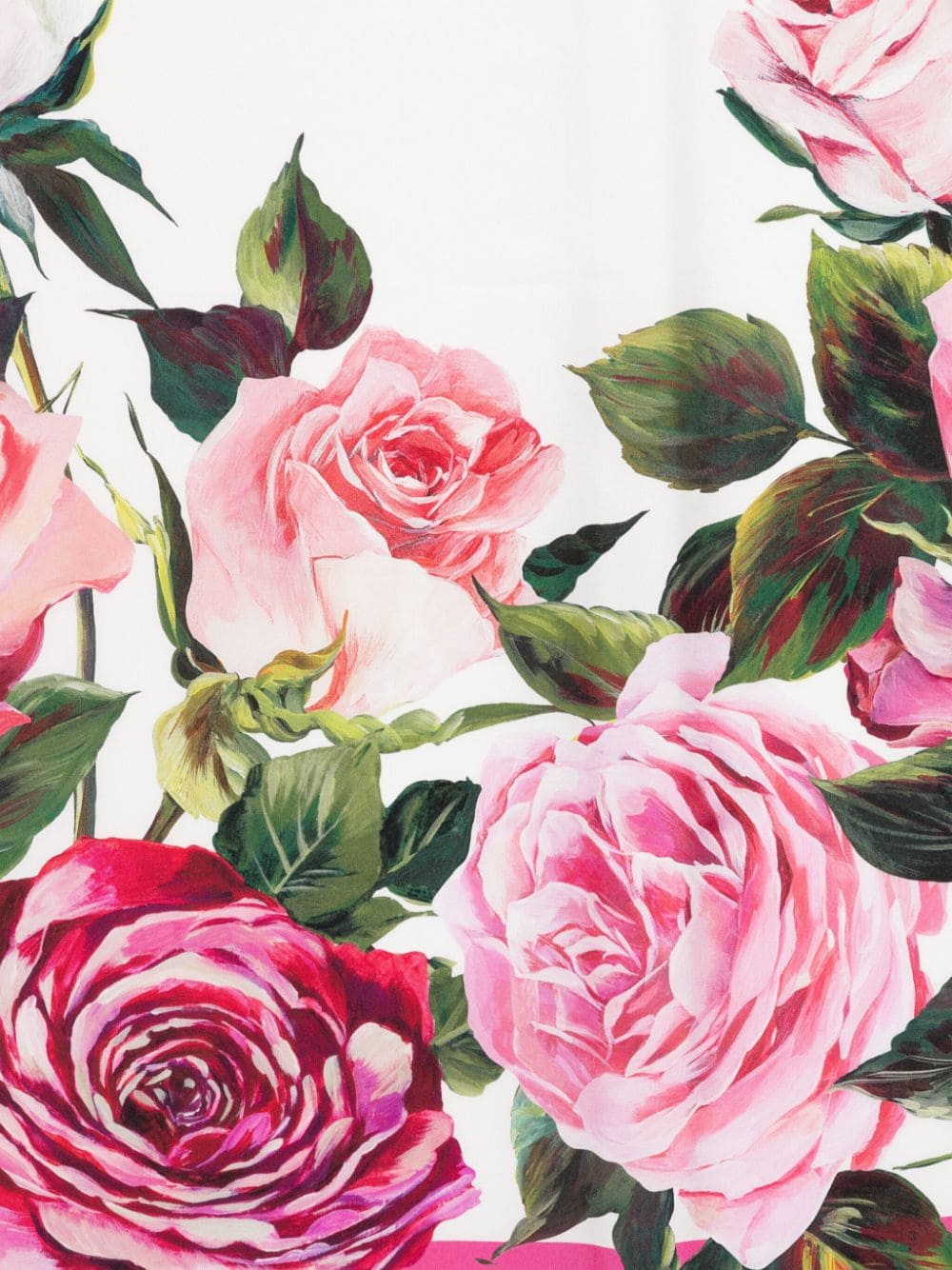 Foulard 90x90 st mix rose