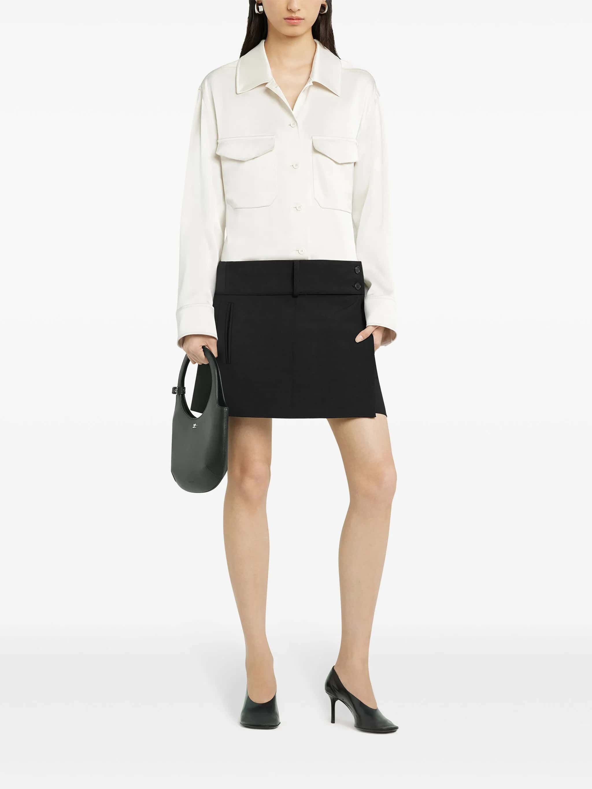 2 pocket satin shirt