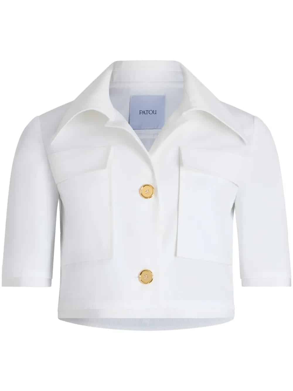 Short sleeves cropped jacket