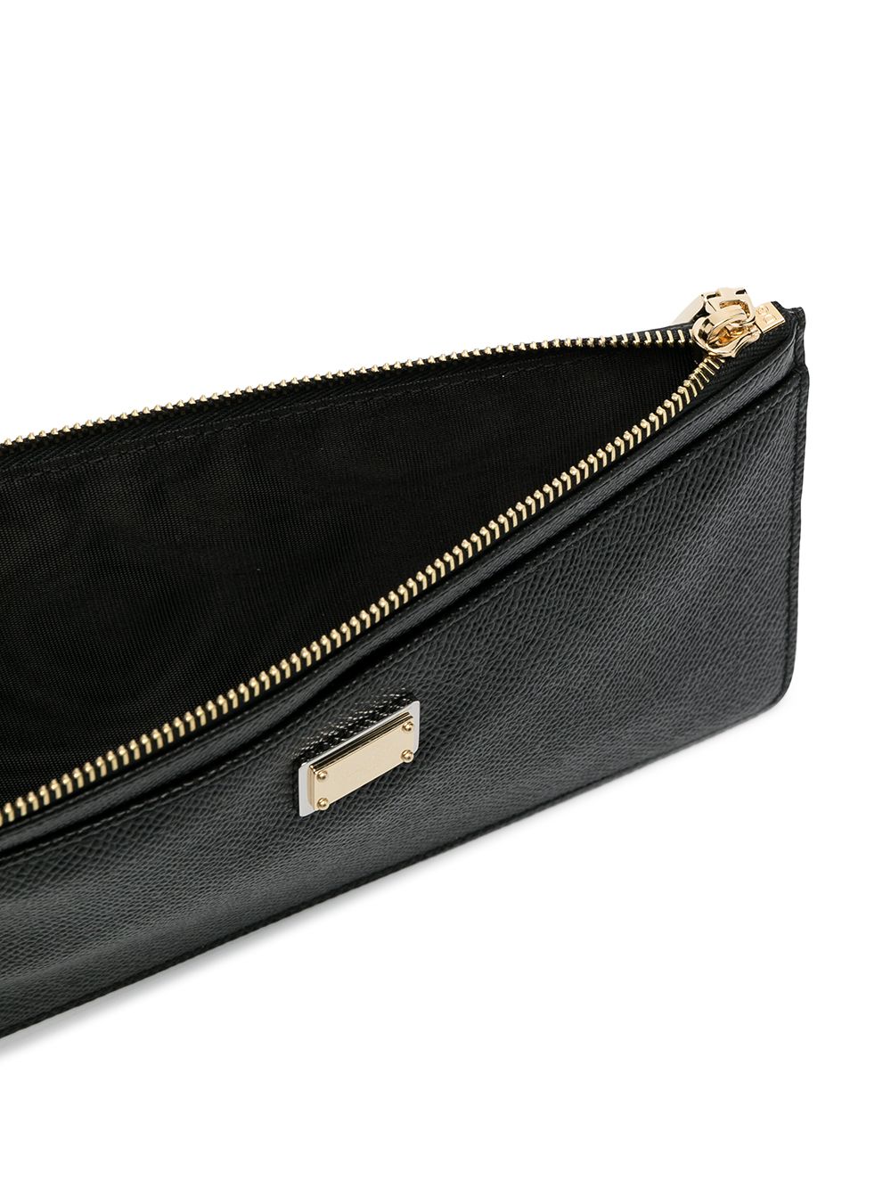 Dauphine calfskin medium card holder with branded tag
