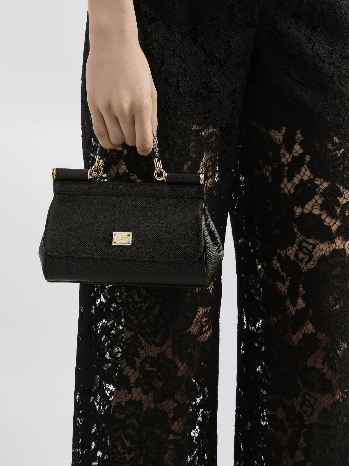 Mini Sicily handbag in Dauphine calfskin