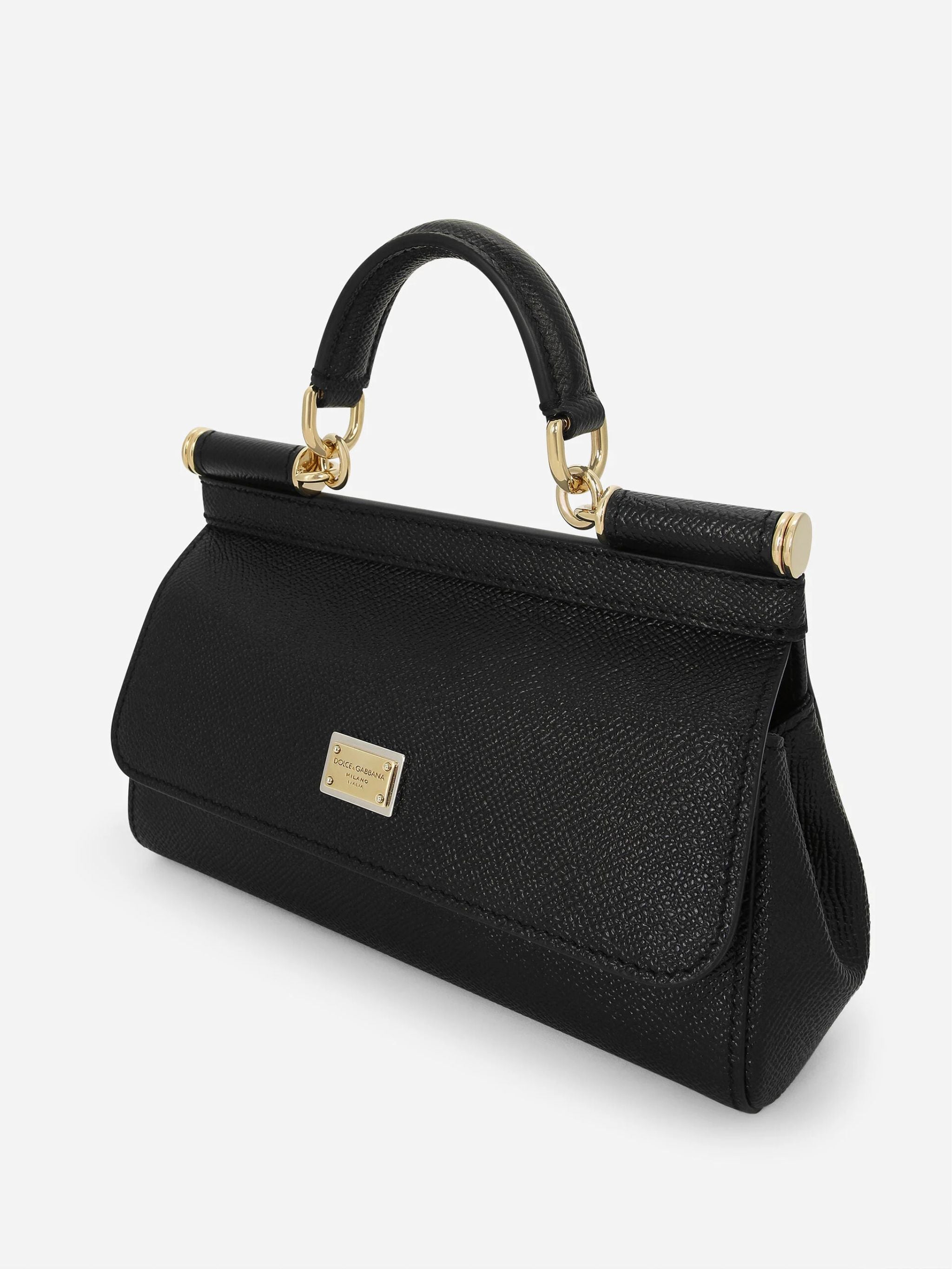 Borsa a mano Sicily mini in pelle di vitello dauphine