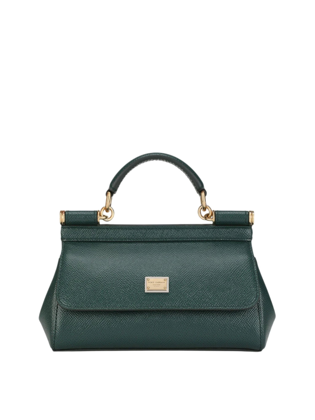 Borsa a mano Sicily mini in pelle di vitello dauphine Lago