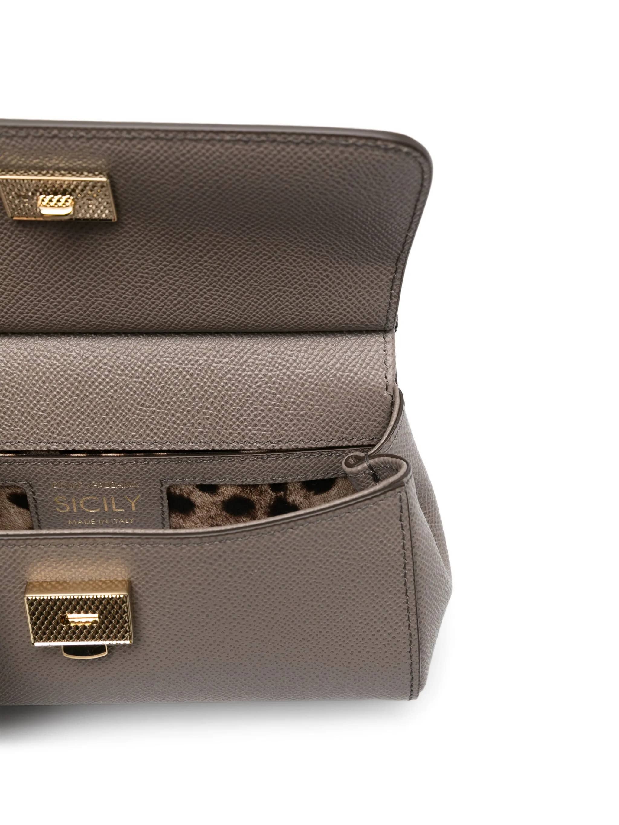 Borsa a mano Sicily mini in pelle di vitello dauphine