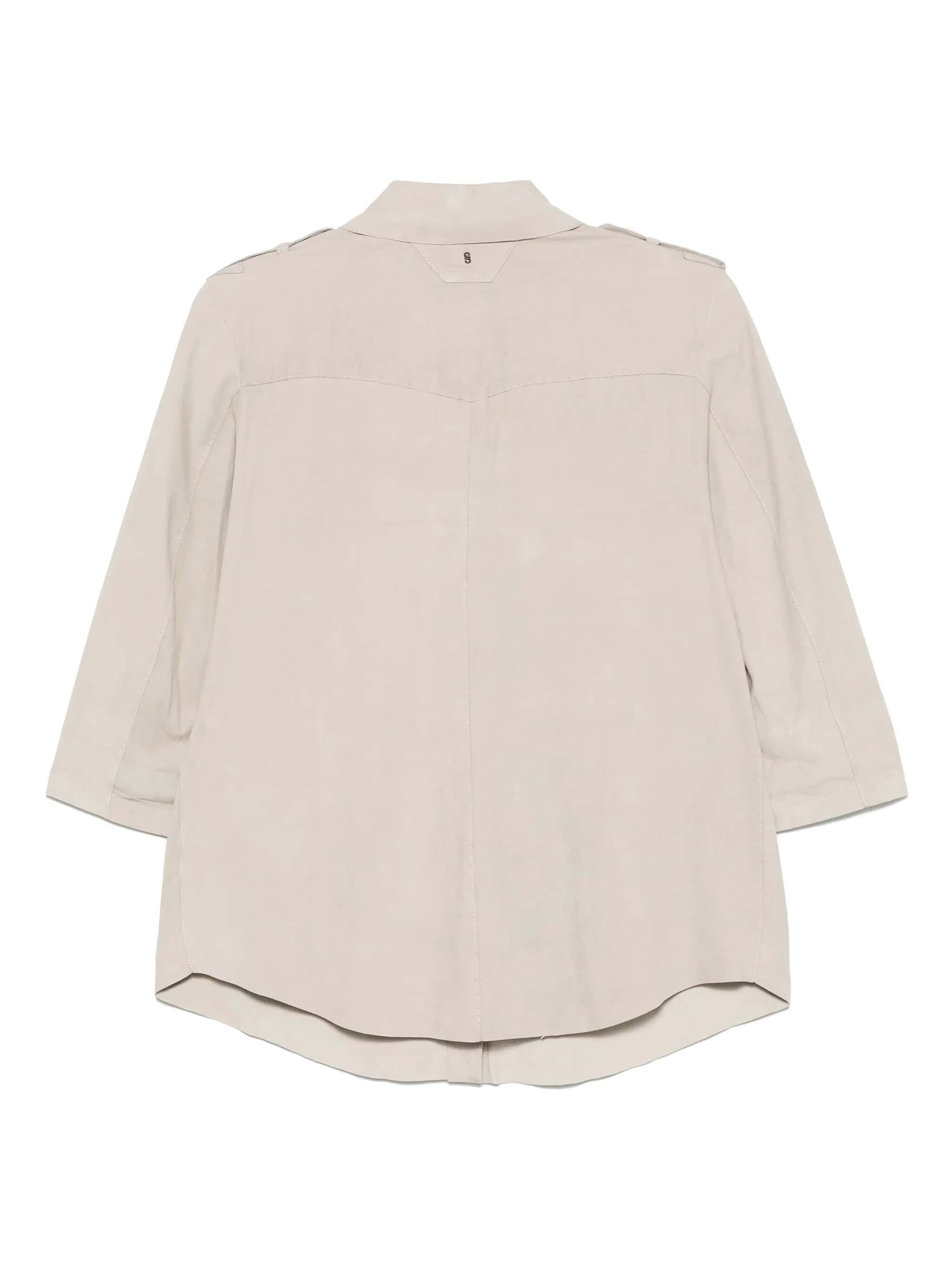 Giacca camicia min camoscio