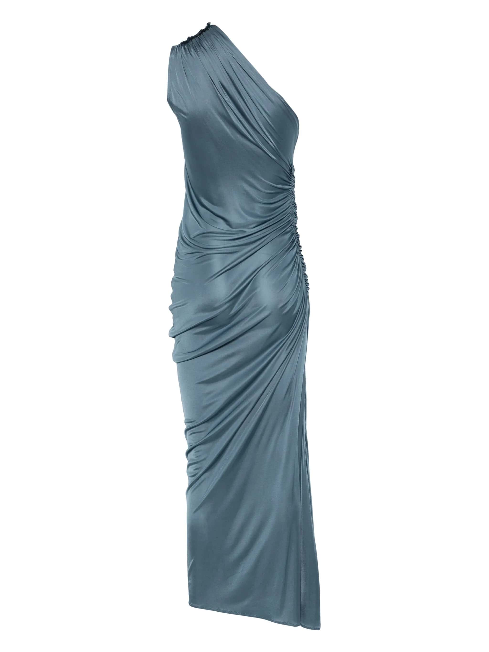 SHINY JERSEY LONG DRESS