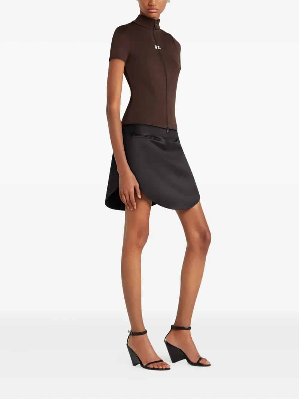 INTERLOCK ZIPPED TOP