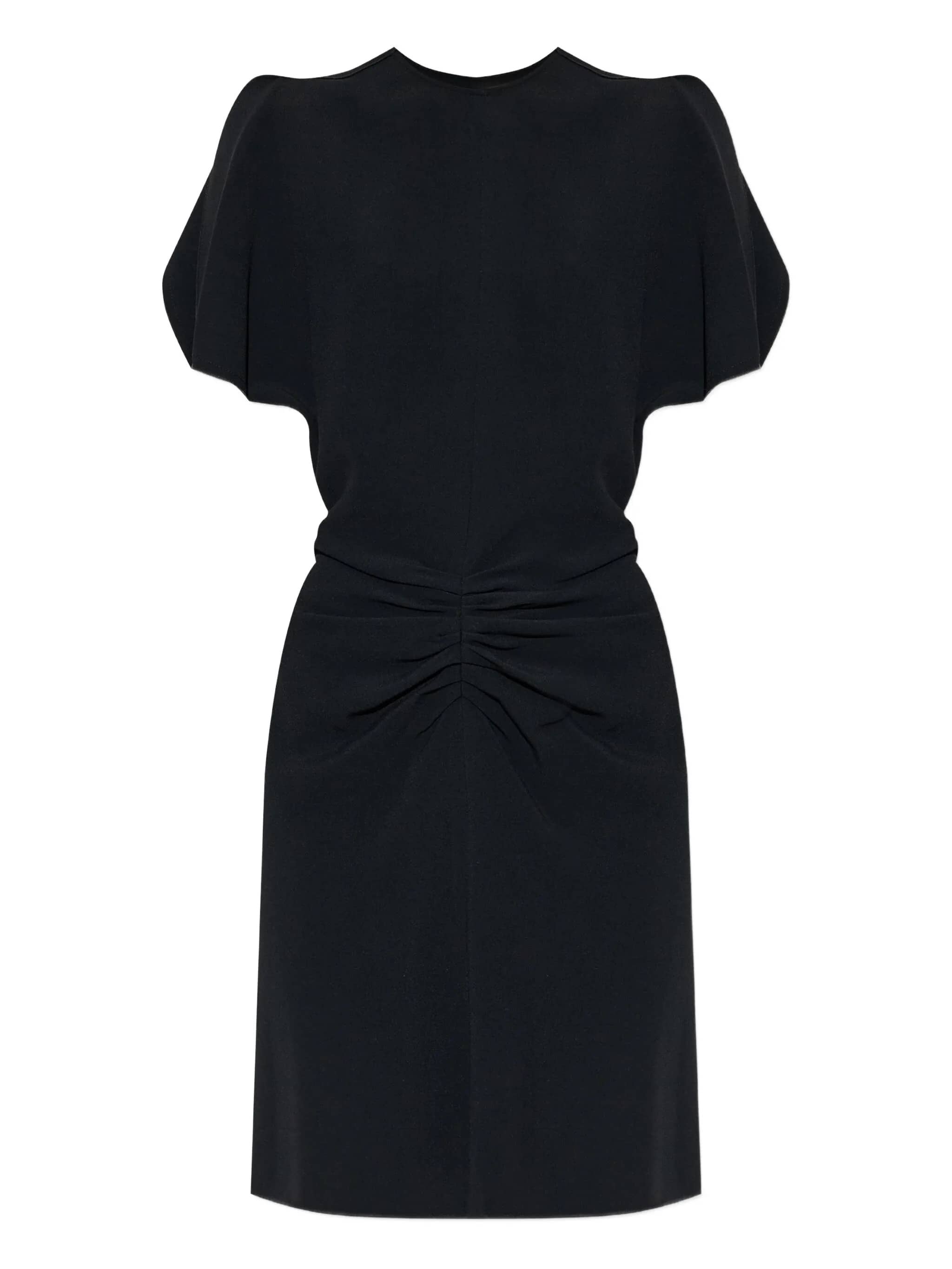 GATHERED WAIST MINI DRESS