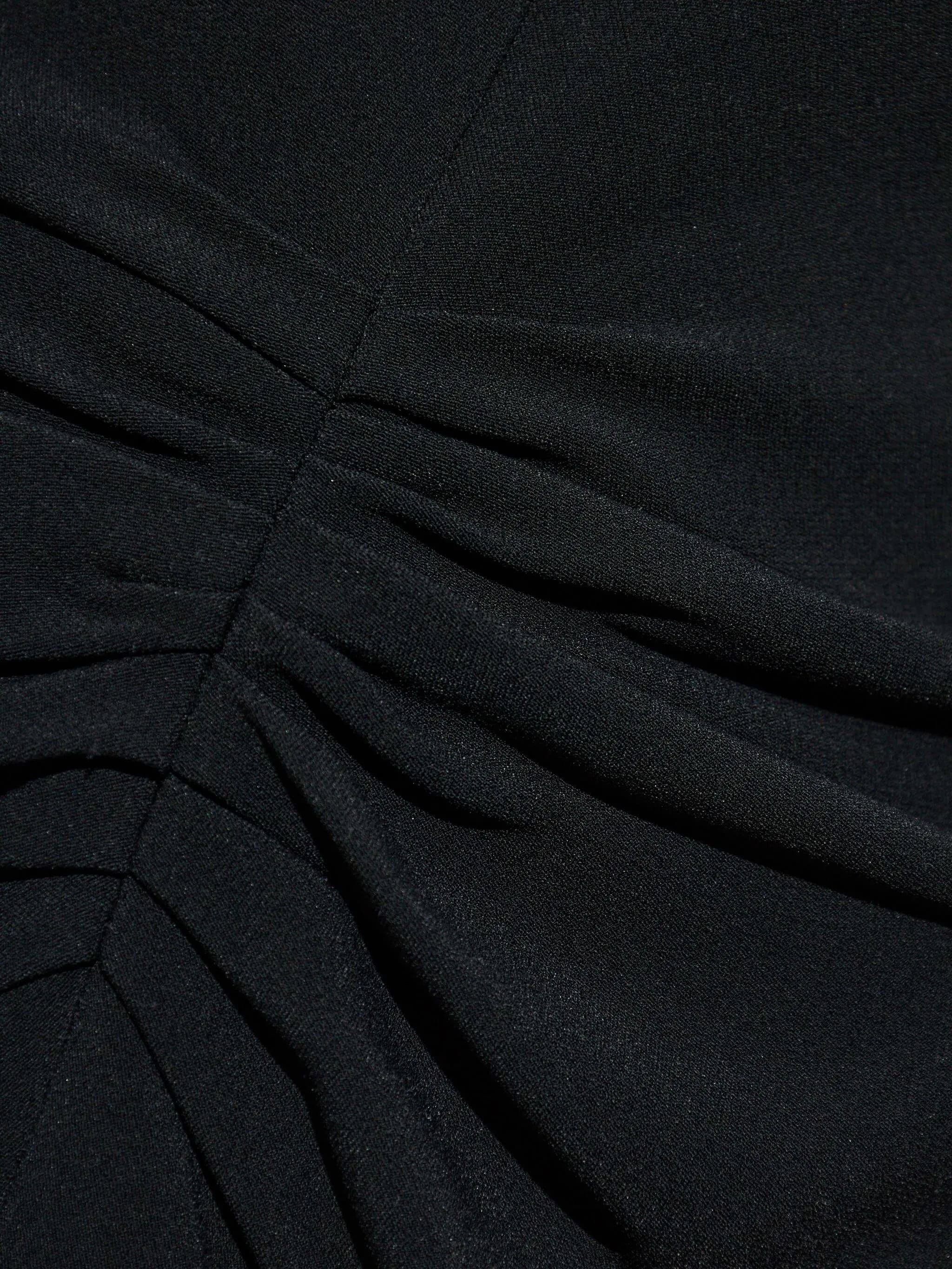 GATHERED WAIST MINI DRESS