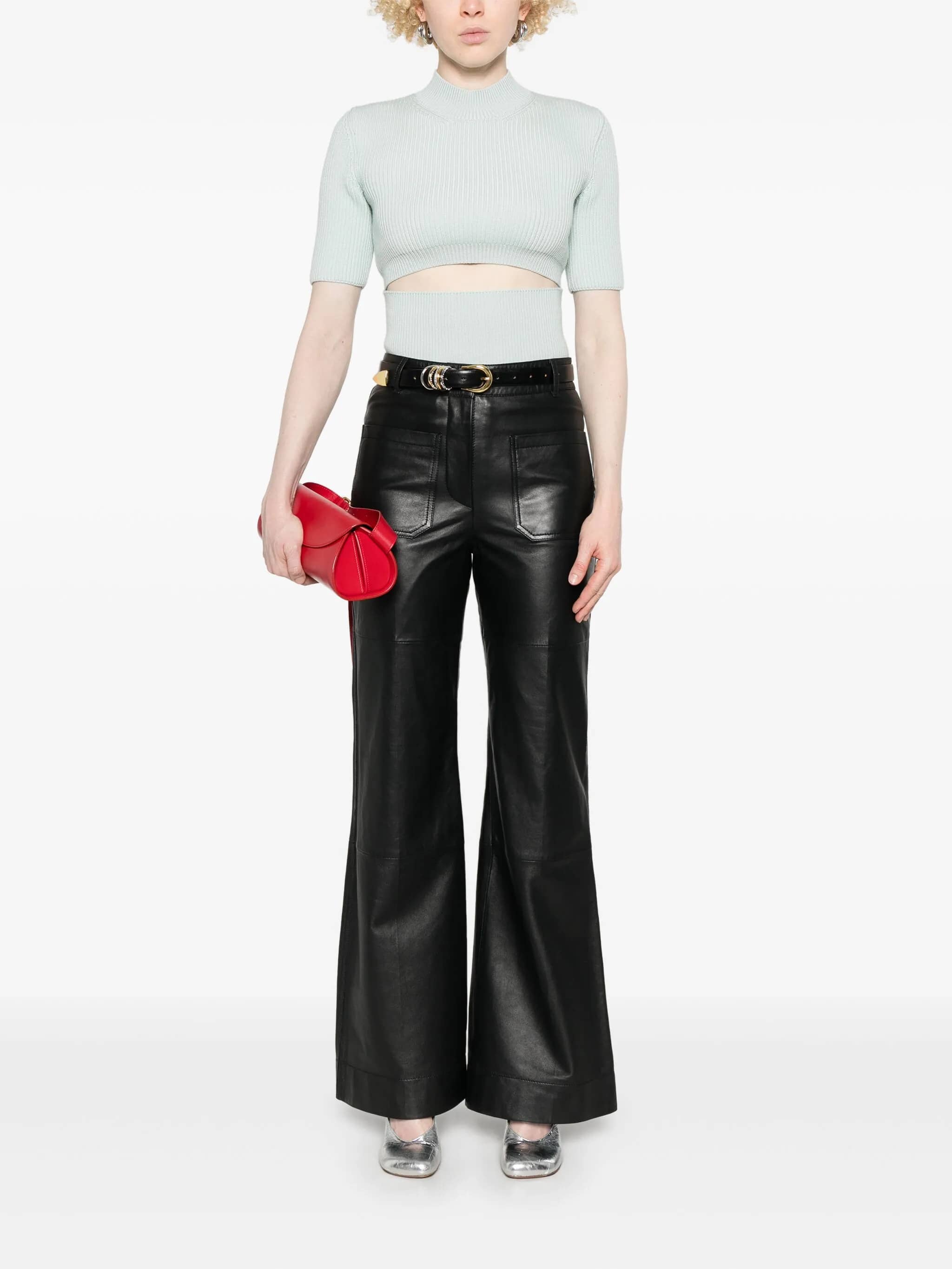Pantaloni in pelle Alina