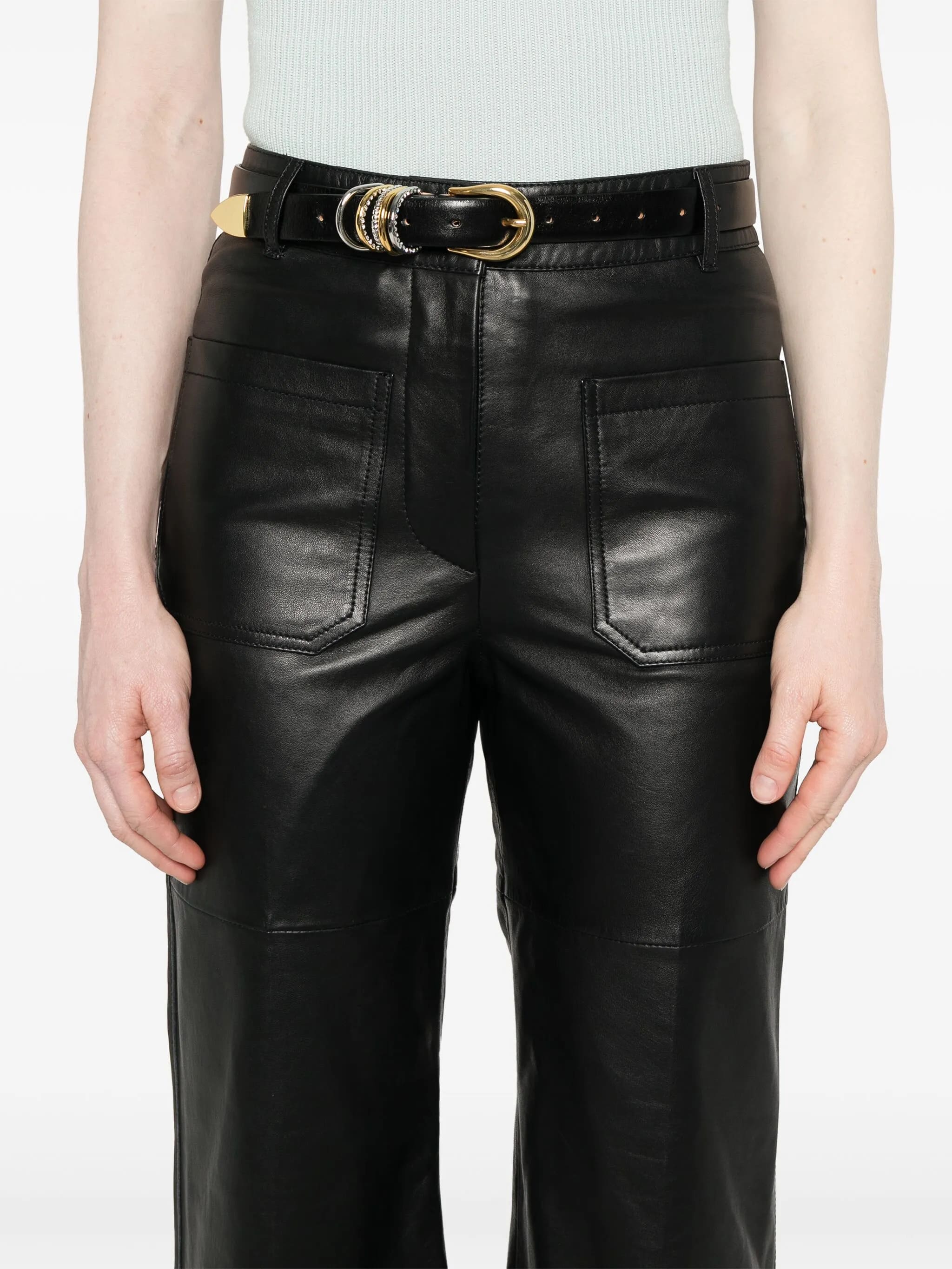Pantaloni in pelle Alina
