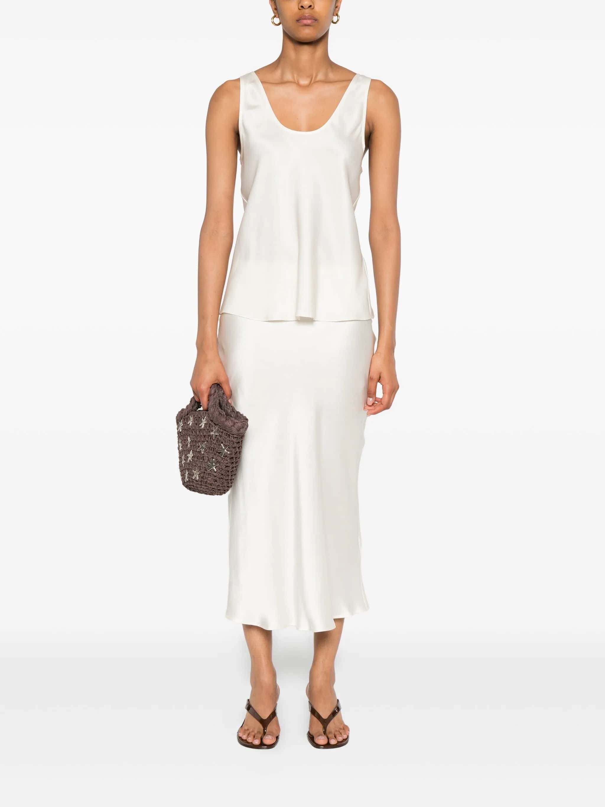 BAR SILK SKIRT