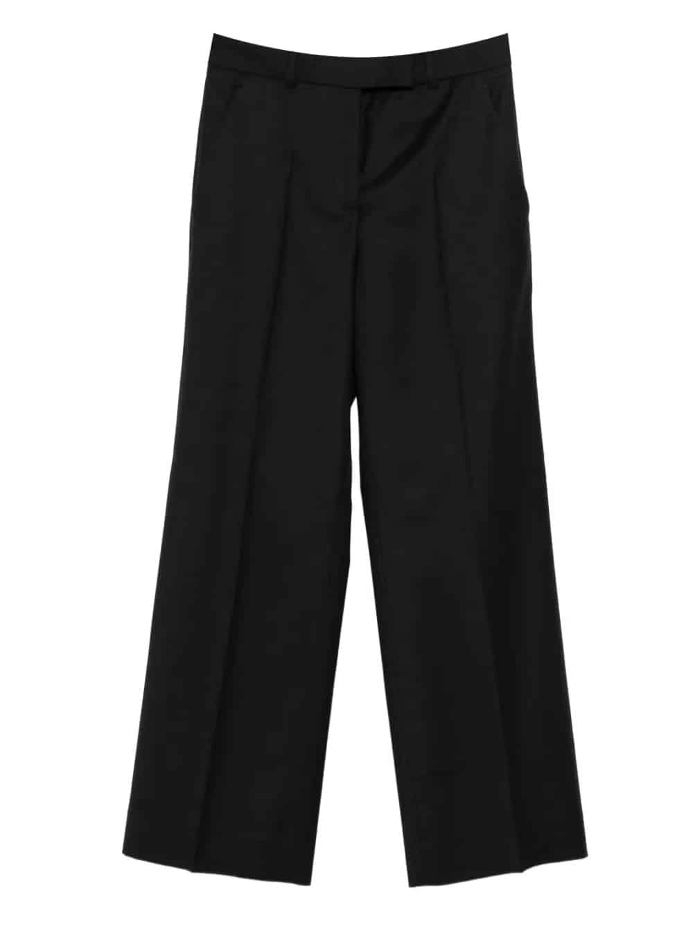 PANTALONI DRITTI IN FLANELLA