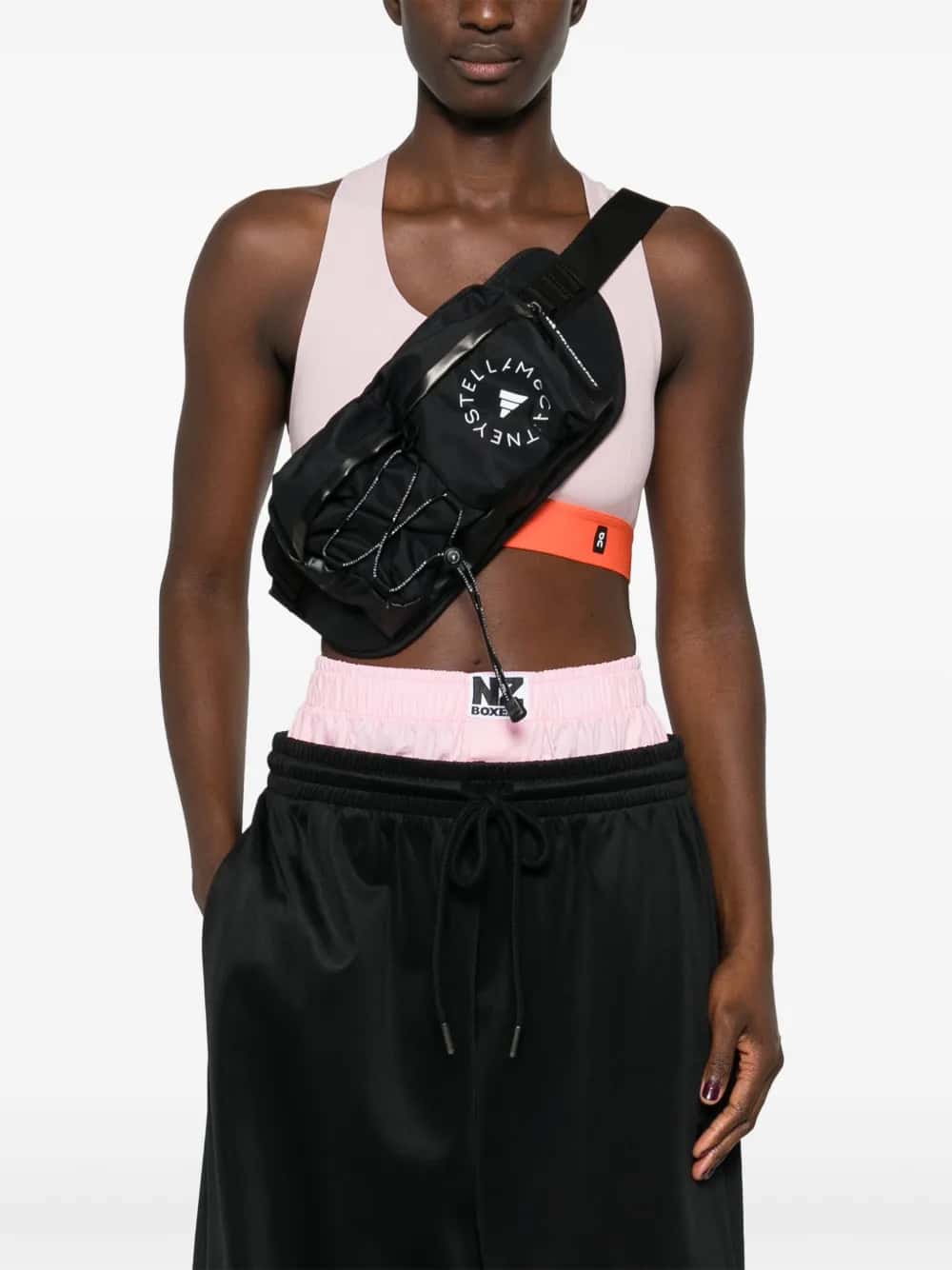Marsupio nero da donna Adidas by Stella McCartney