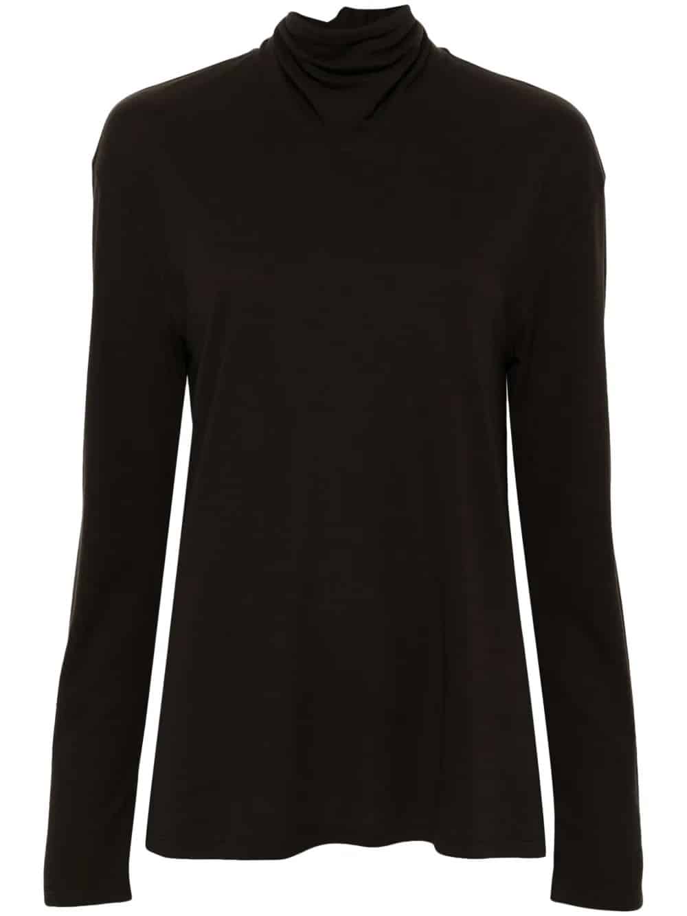 LONG SLEEVE FOULARD TOP