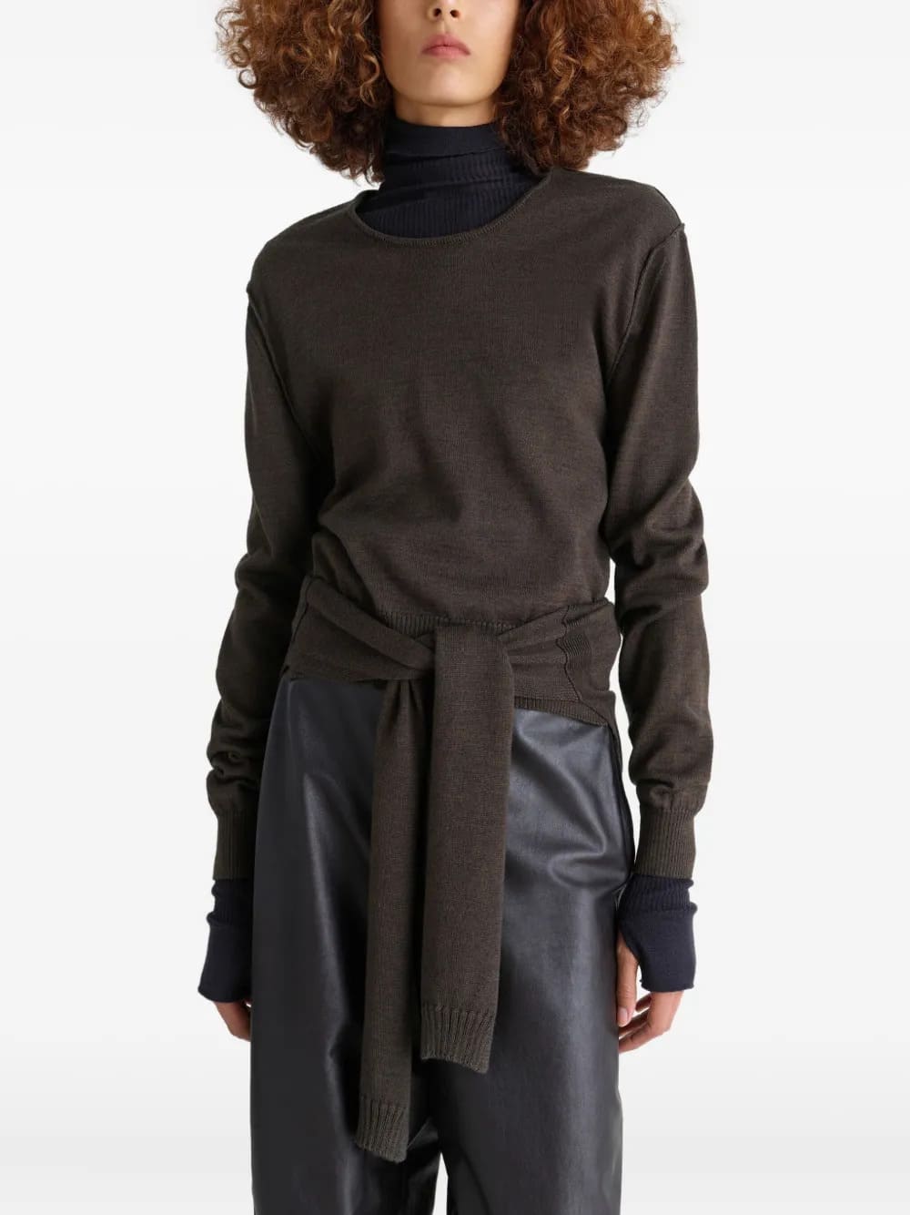 TROMPE L`OEIL CREW NECK