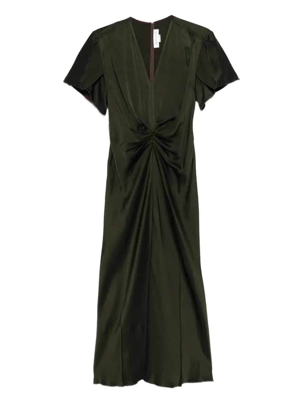 Abito midi con scollo a V