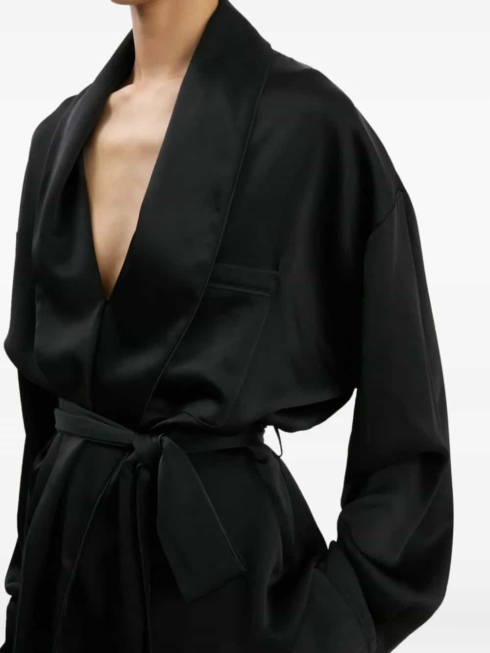 PIJAMA WRAP BLOUSE