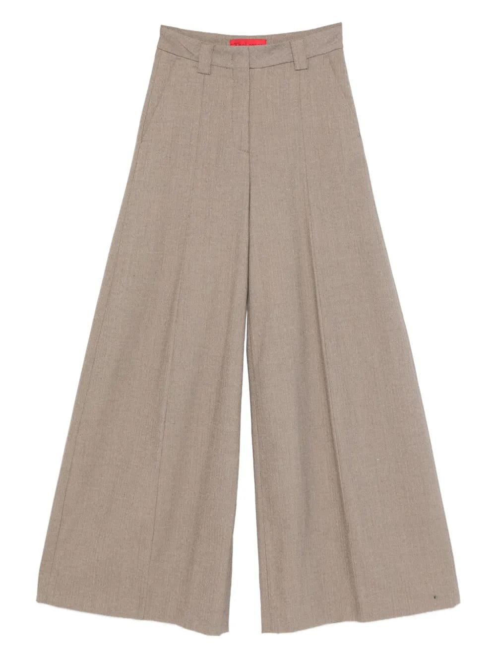 Pantaloni di cotone plissettati