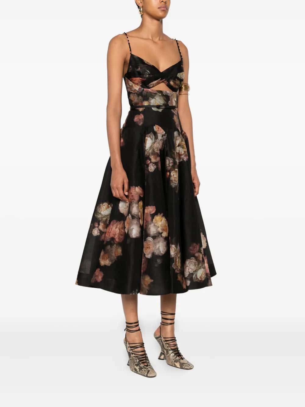 HYPNOTIC MIDI DRESS
