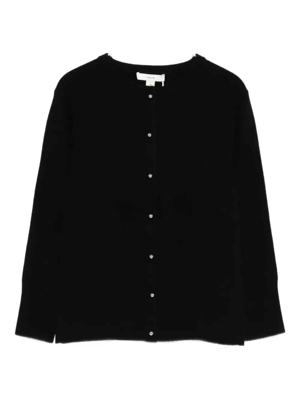 Cardigan in misto lana e cashmere con bottoni in metallo