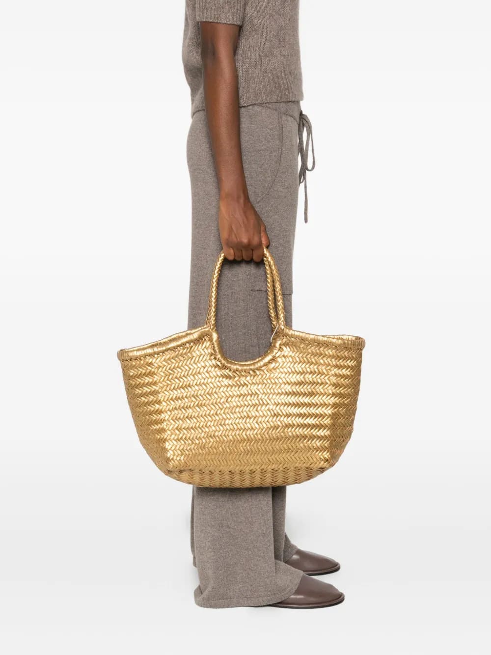 Borsa grande Nantucket Basket Gold