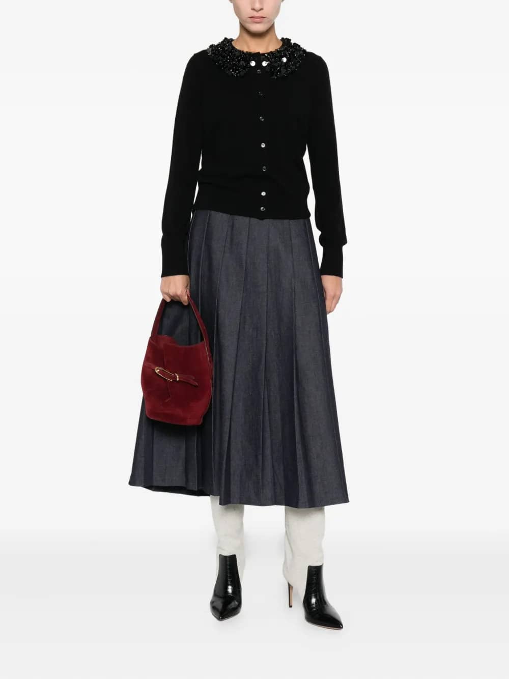 MARGAUX EMB CASH CARDIGAN