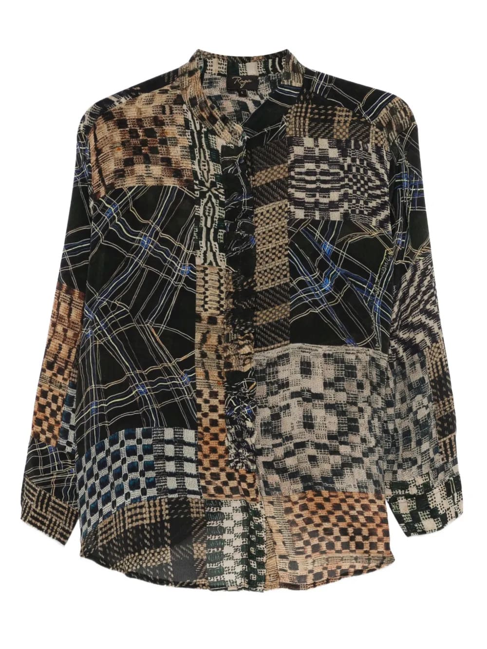 Camicia con design patchwork