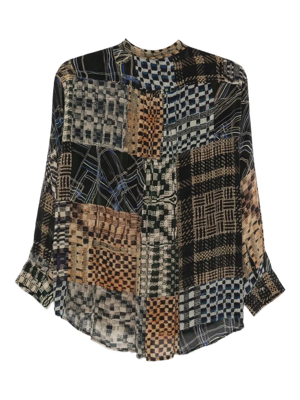 Camicia con design patchwork