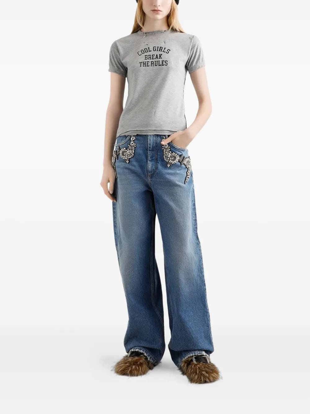 JEANS RICAMO