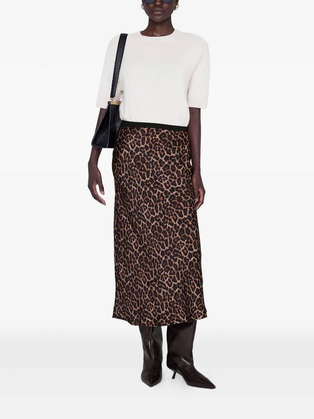 PRINTED BAR SILK SKIRT