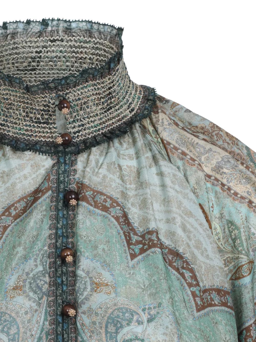 Zimmermann Wanderlust Billow Dress – Tapestry Teal Multi