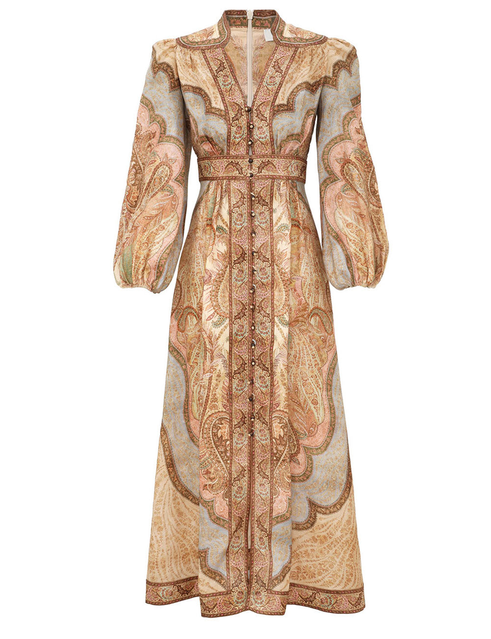 Abito midi scollato Wanderlust