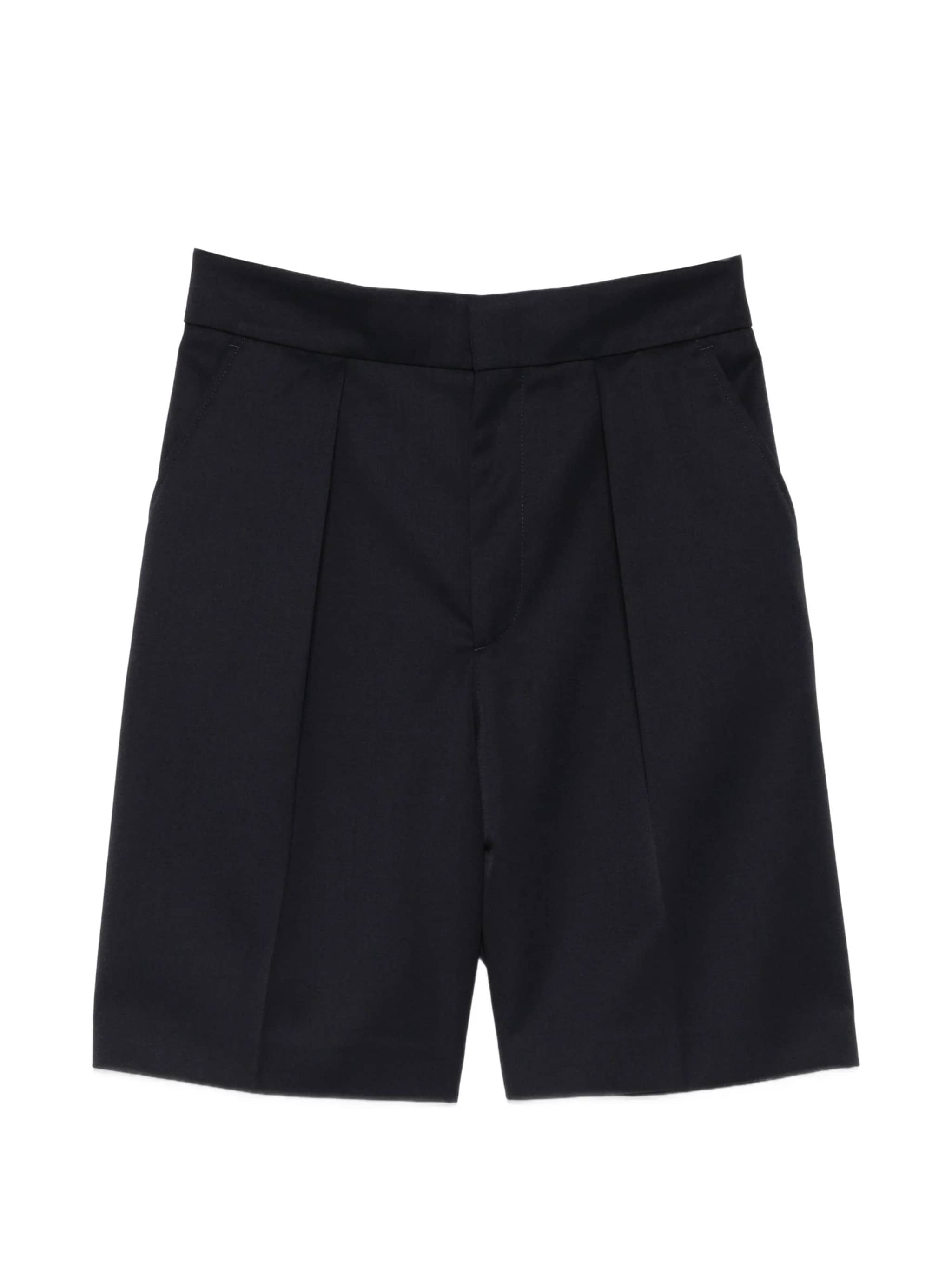 Shorts con pieghe frontali