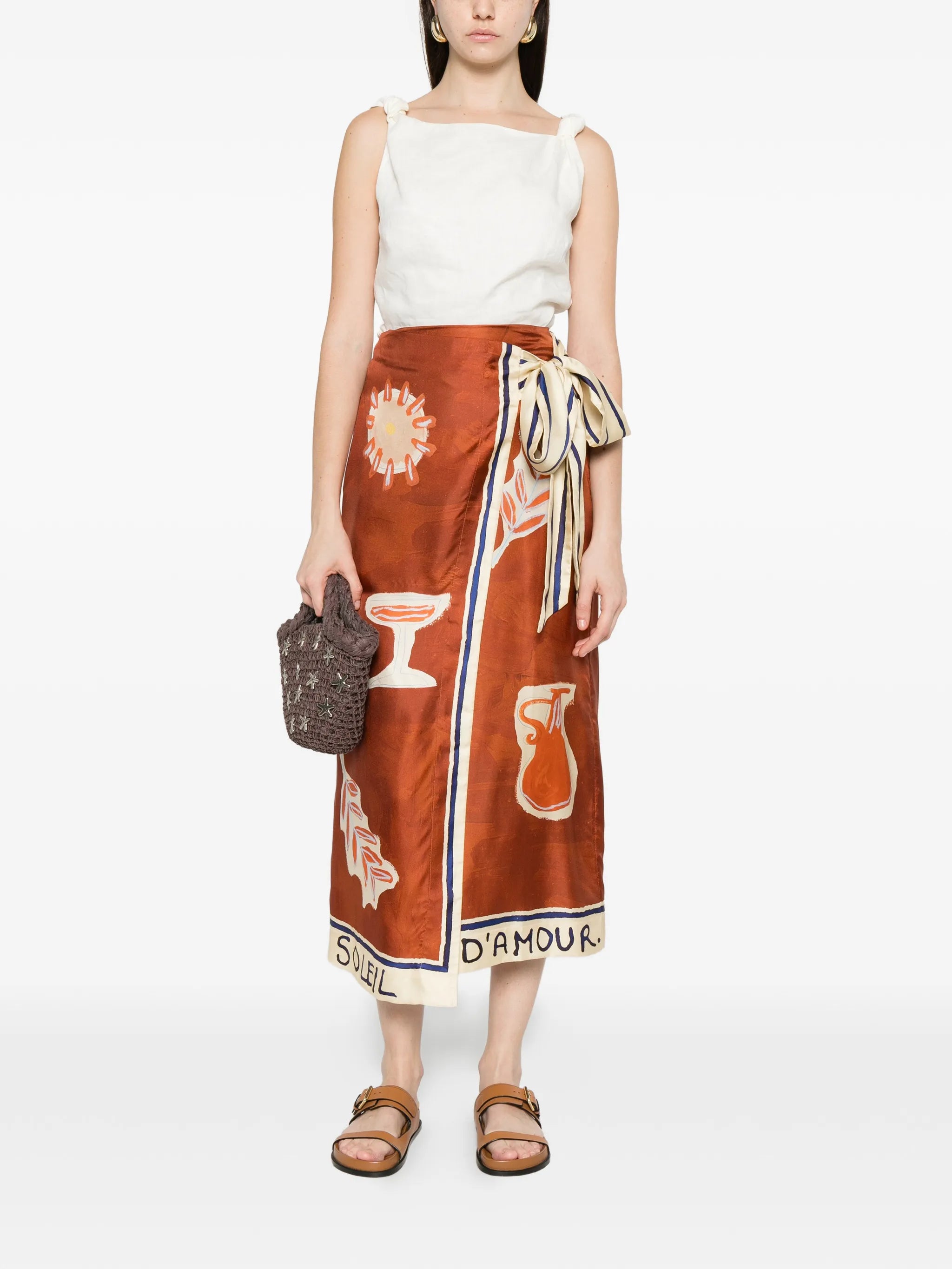 Gonna Sarong Soleil D`Amour ALÉMAIS – Seta Twill