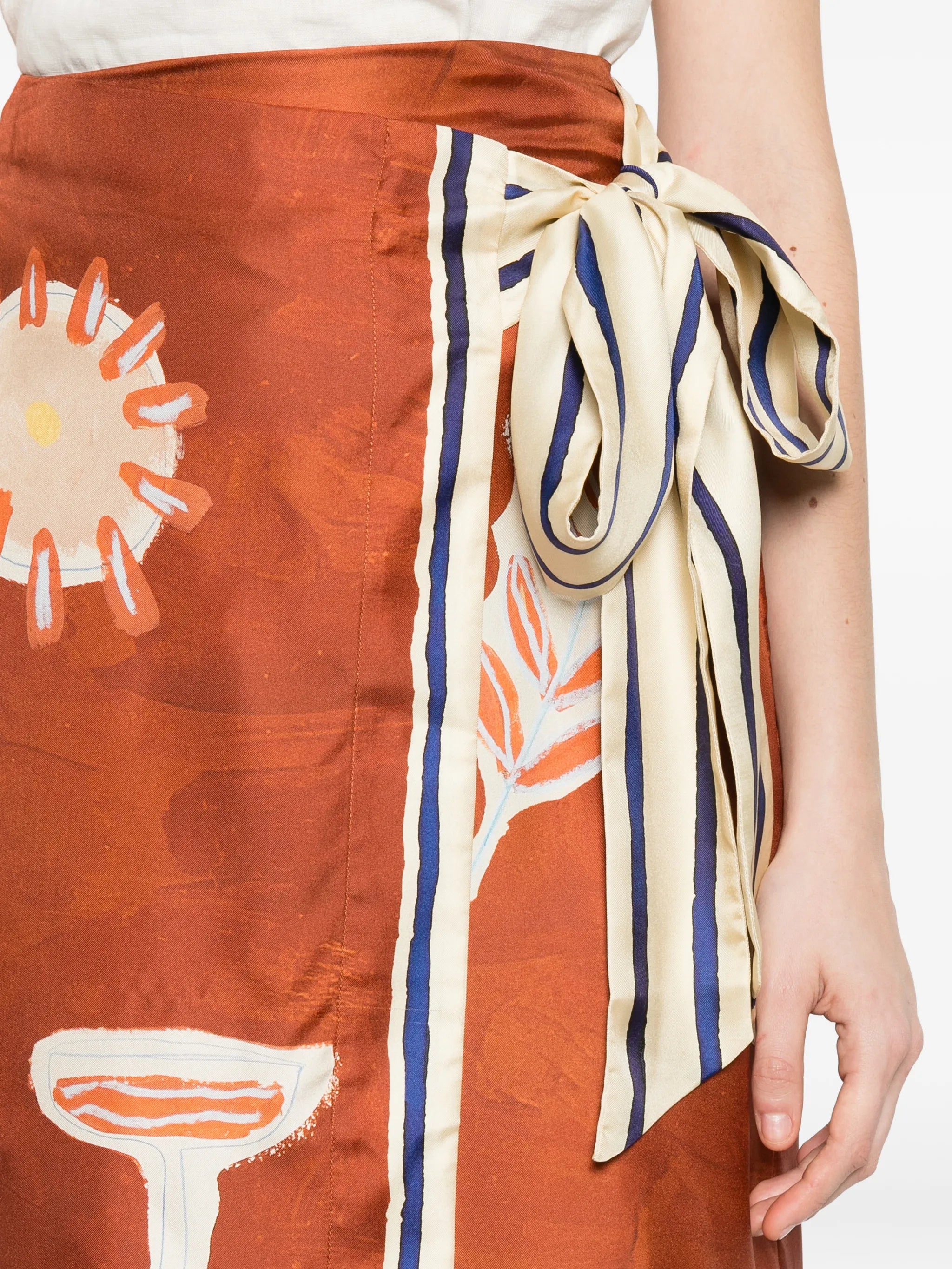 Gonna Sarong Soleil D`Amour ALÉMAIS – Seta Twill