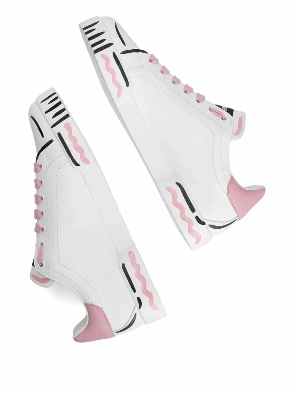 Sneaker Portofino Light Strobel in Pelle di Vitello Nappata - Multicolore
