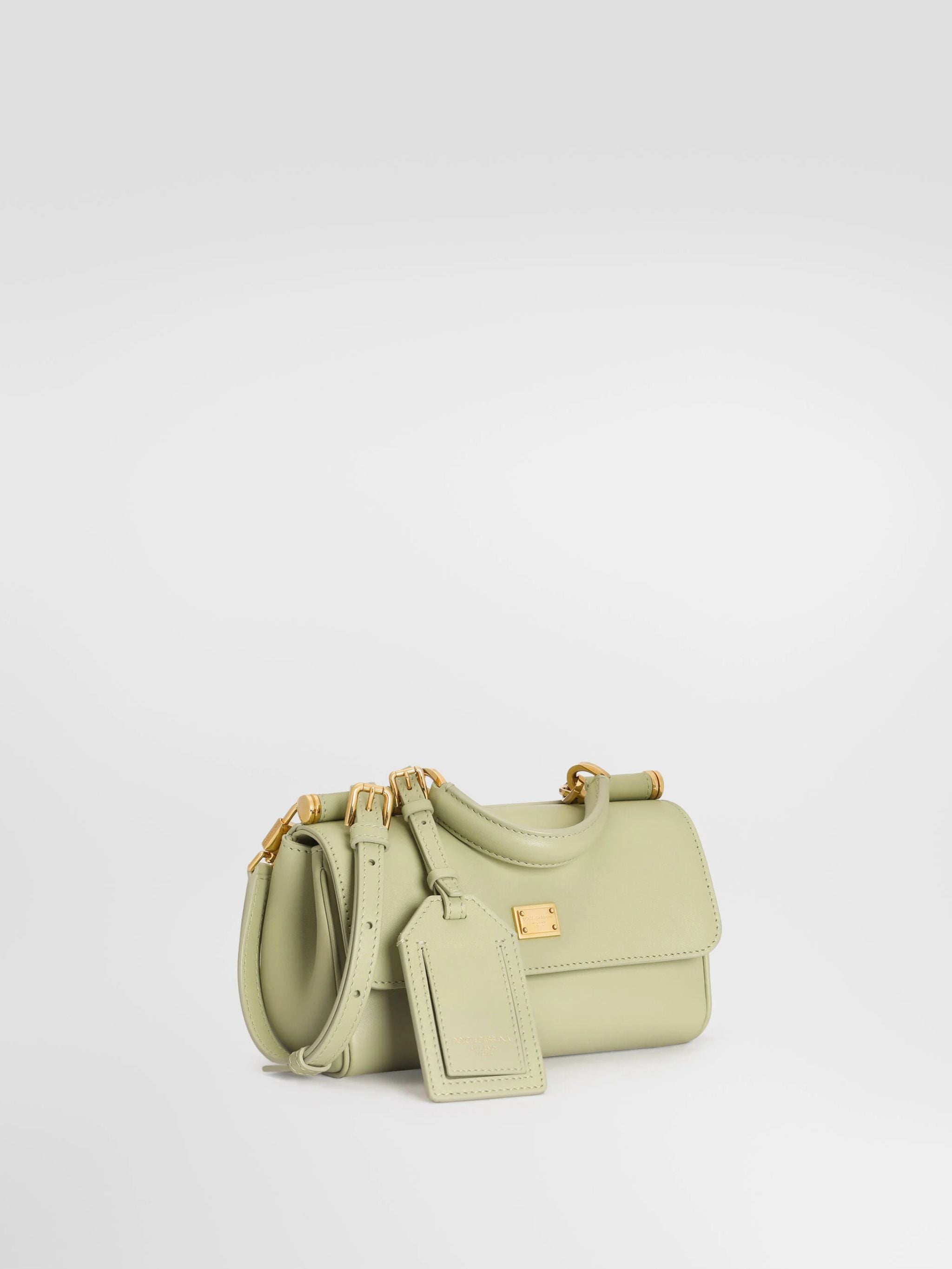 Borsa a mano My Sicily mini in pelle di vitello plongé
