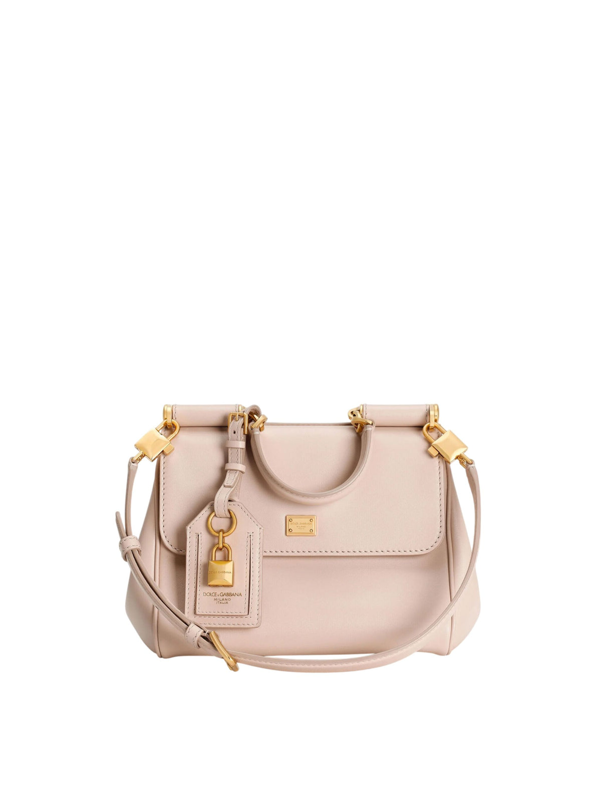 SMALL MY SICILY TOP HANDLE BAG IN PLONGÉ CALFSKIN