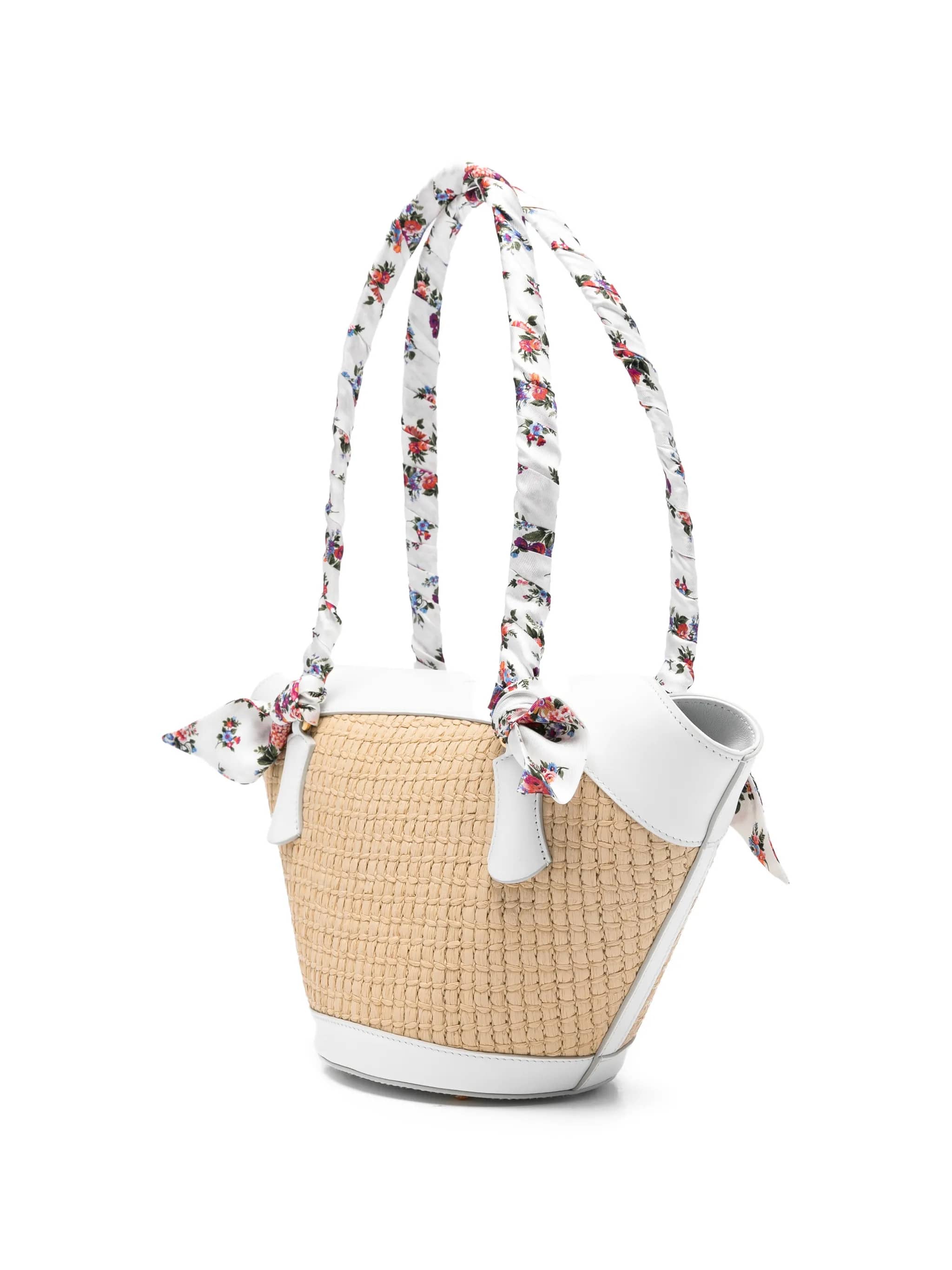 Borsa tote con manico floreale