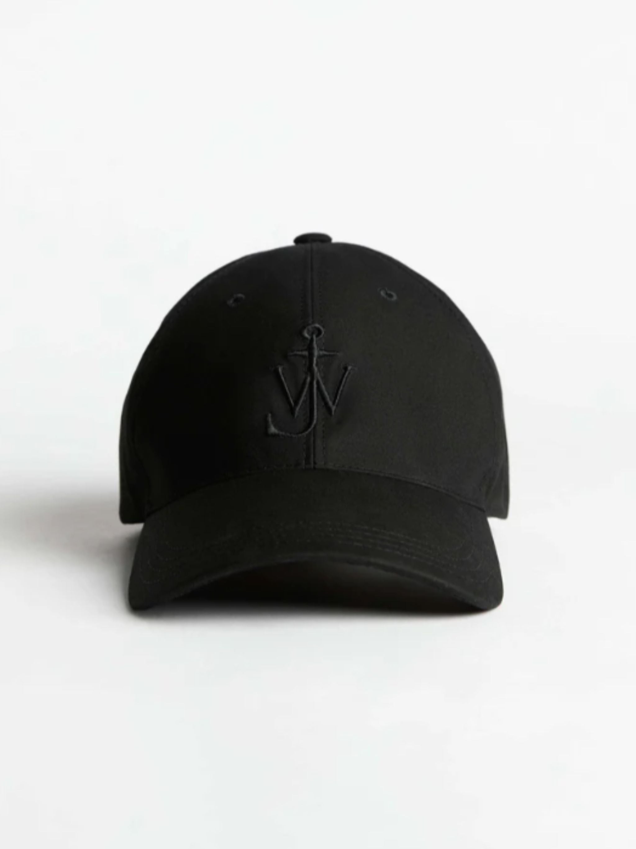 Baseball cap in cotone cerato, nero.