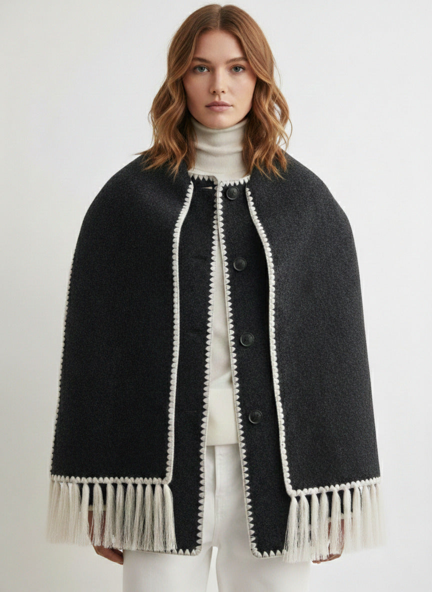 EMB SCARF JACKET